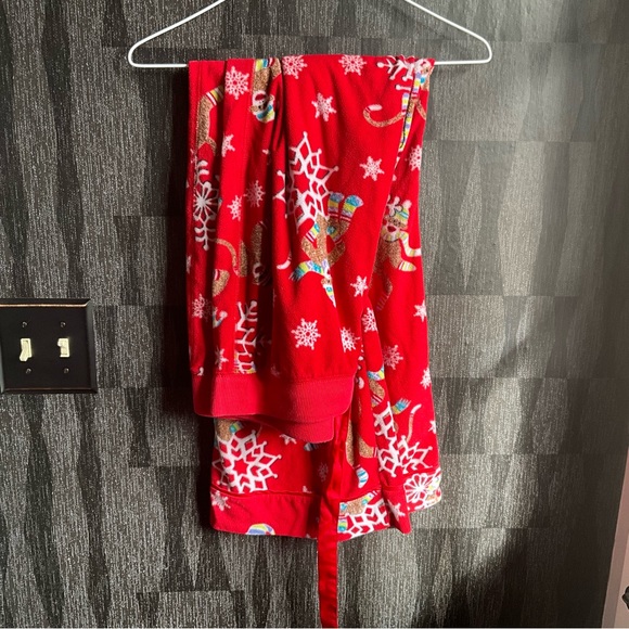 Sock Monkey Pajama bottom fleece pants - Picture 1 of 3